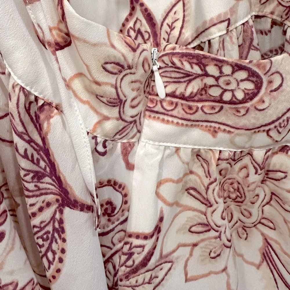 New! Cupshe Boho Mini Dress Paisley Print Size Medium - Picture 11 of 16